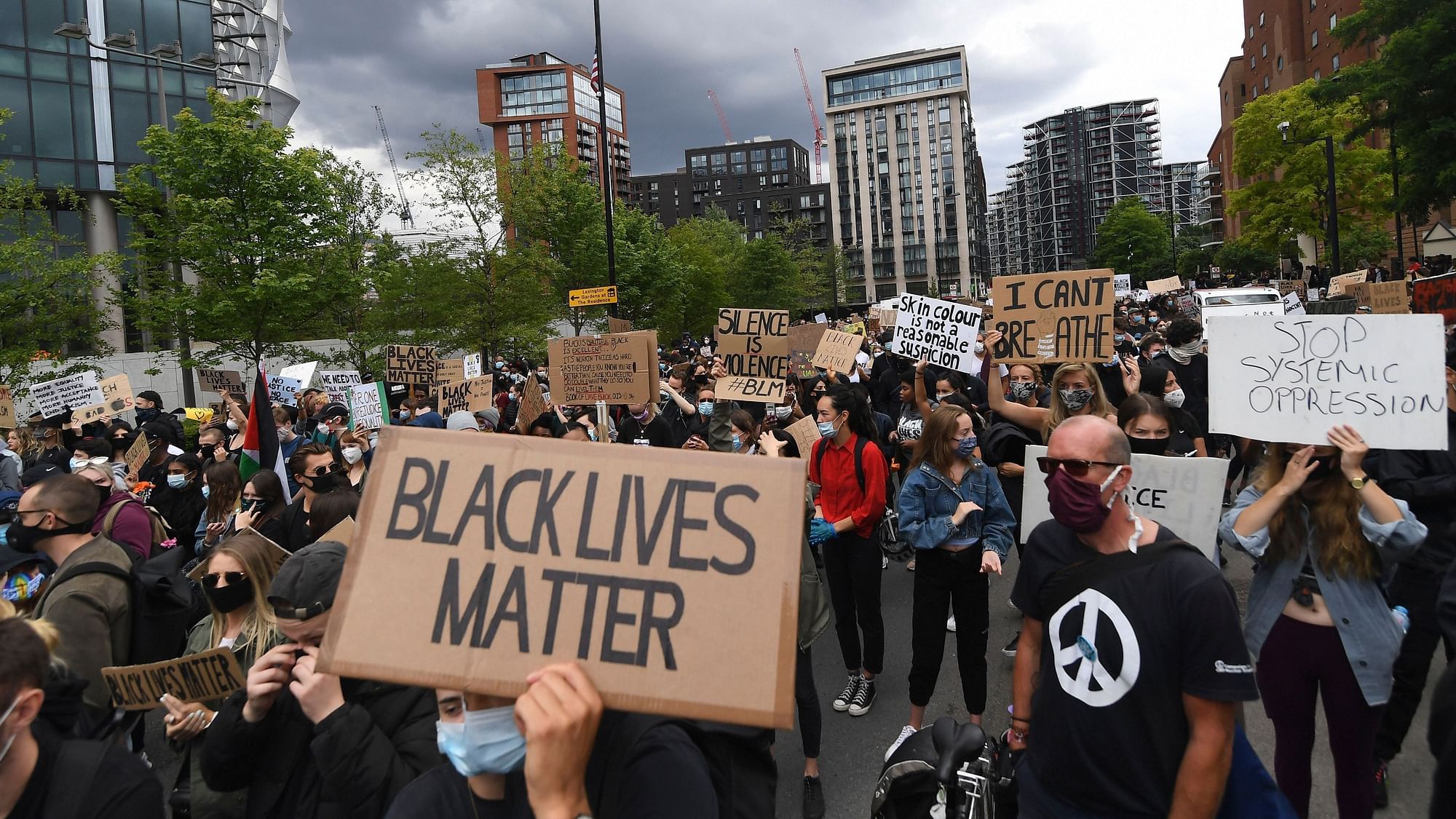 Image of a Black Lives Matter protest used for representational  purposes.