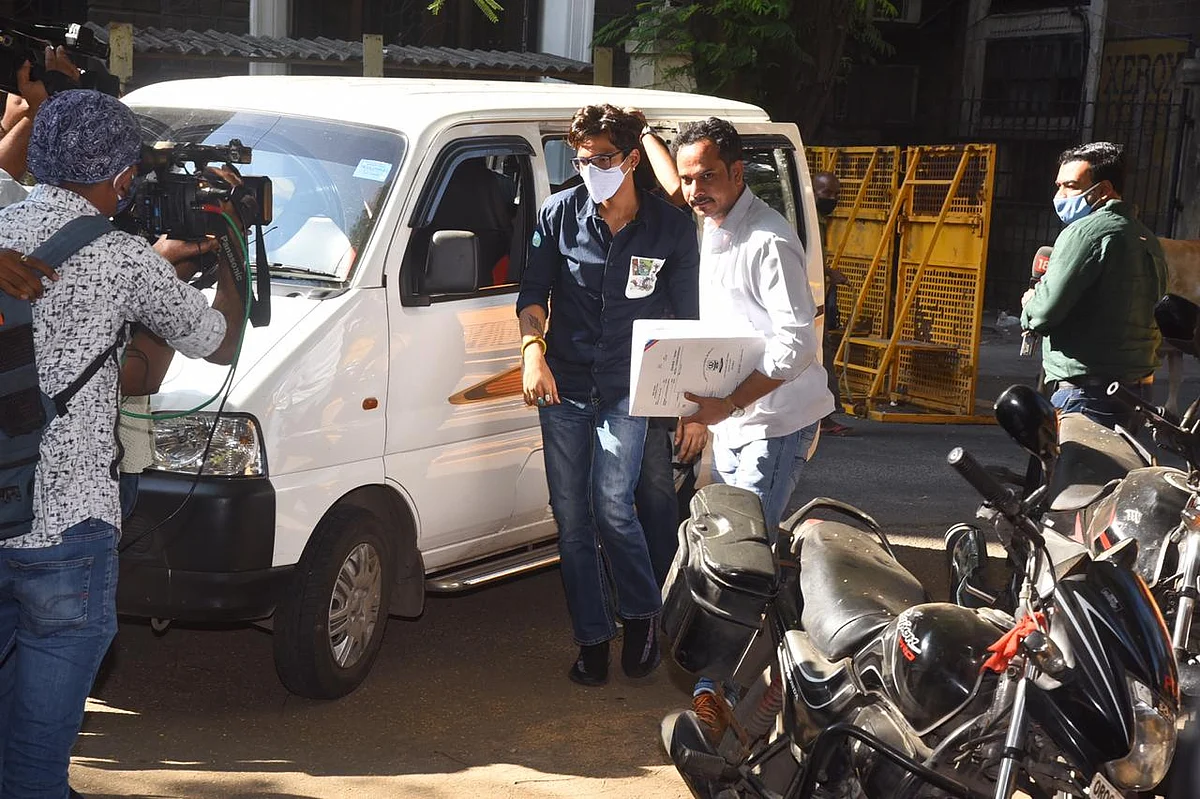 Harsh Limbachiyaa reaches NCB office.