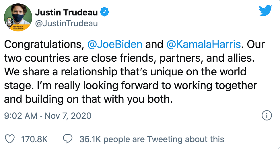 PM Modi, Other World Leaders Congratulate Biden-Harris on Win