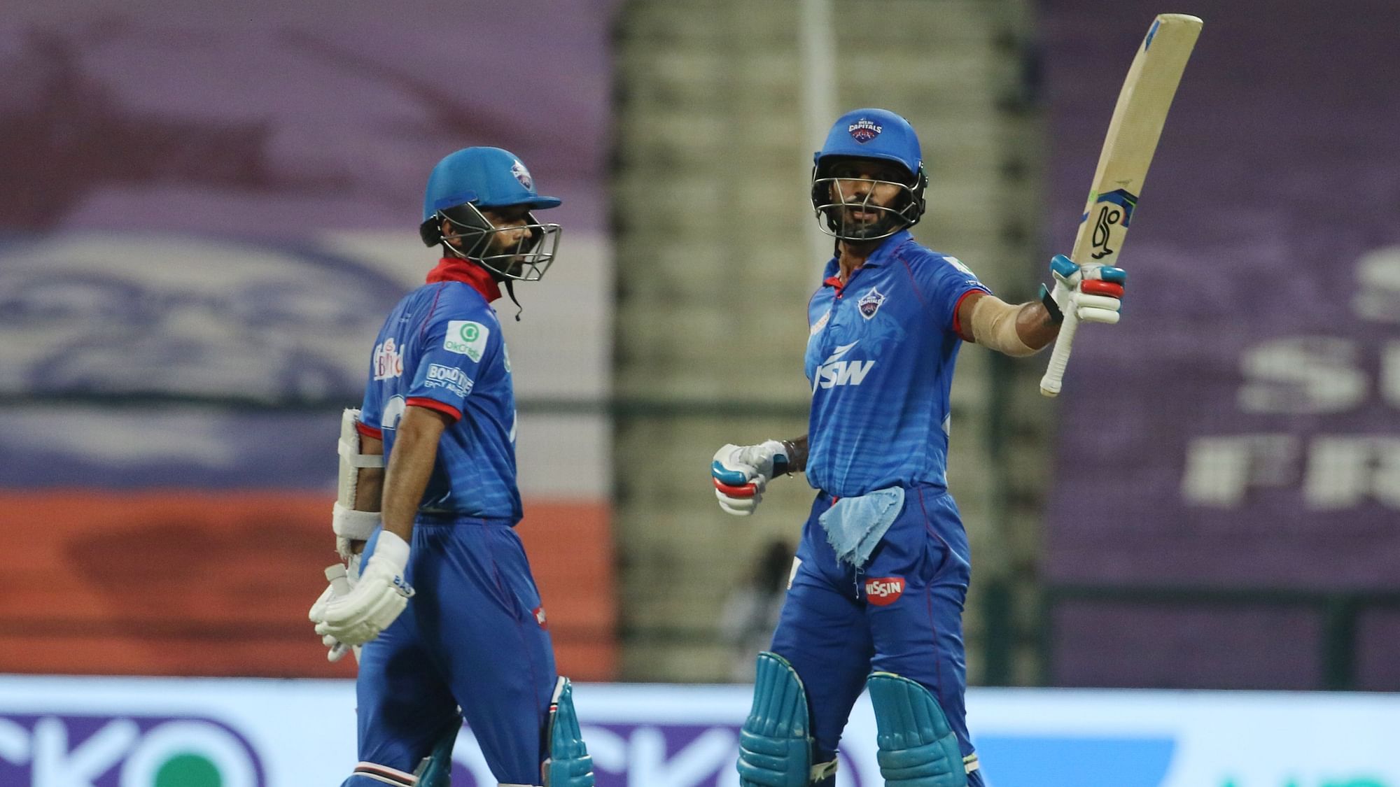 Shikhar Dhawan and Ajinkya Rahane helped DC over the line against RCB by 6 wickets.