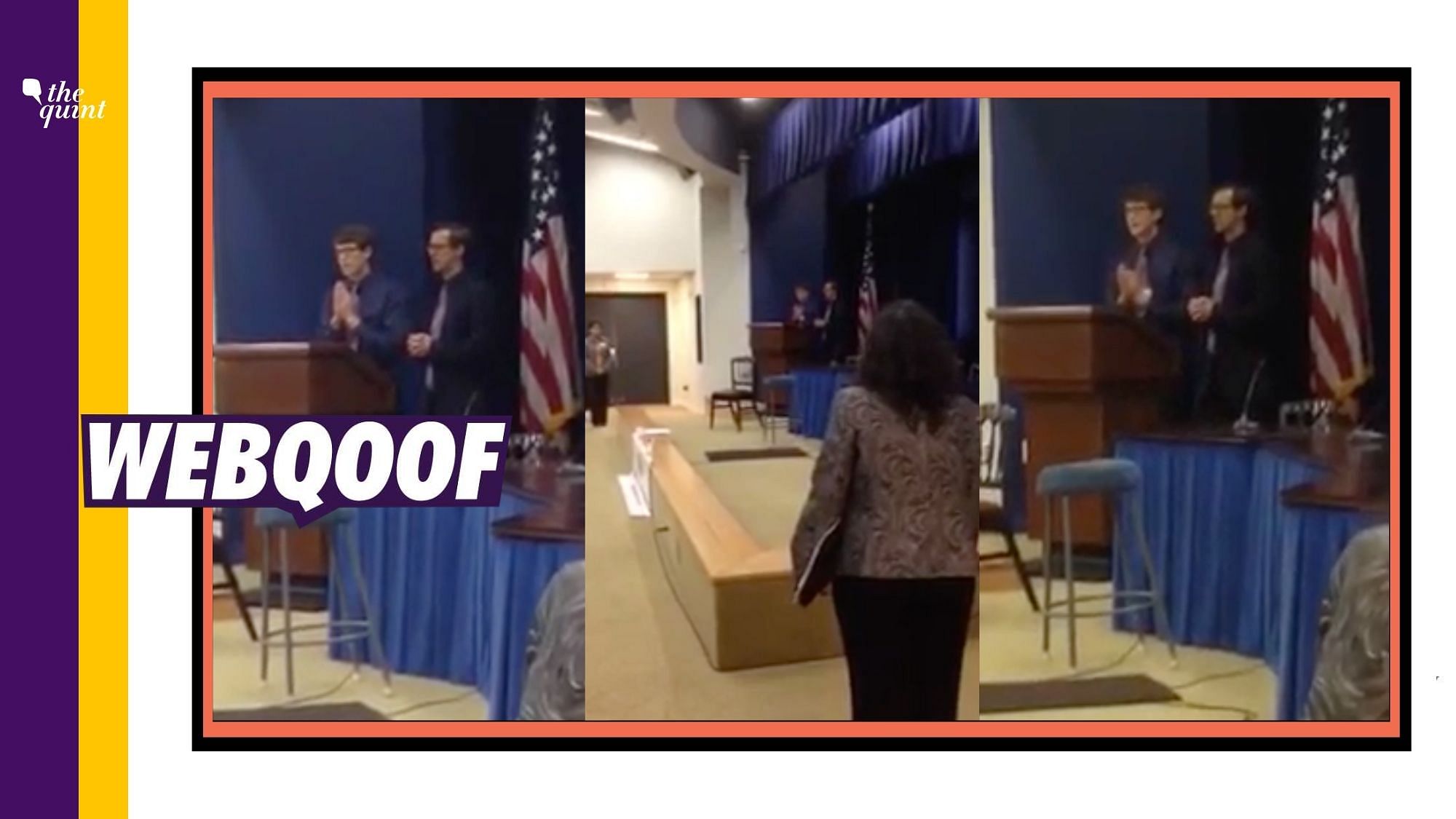 An old video has been revived to falsely claim that it is a recent video and shows Hindu shlokas being chanted for Joe Biden at the White House.