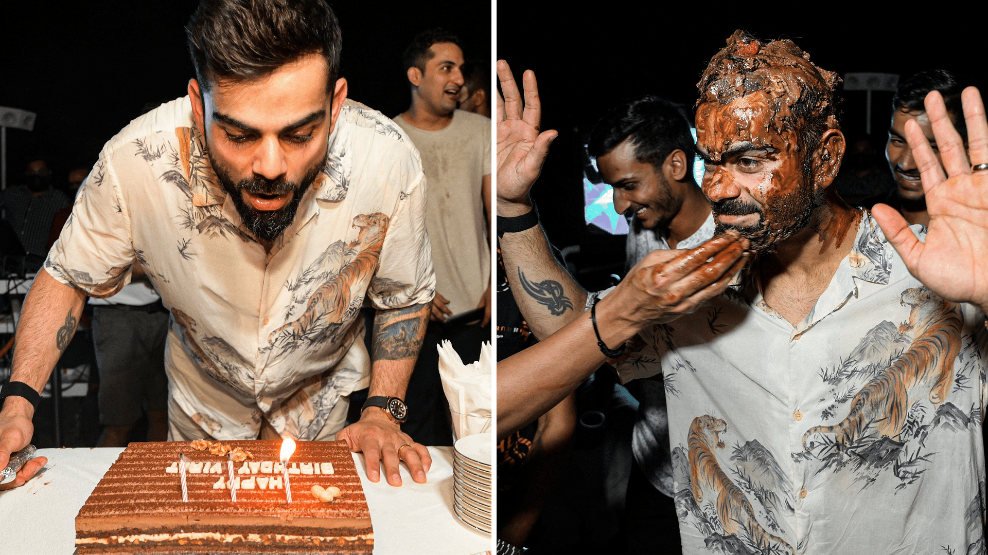 Virat Kohli turned 32 and celebrated his birthday with his RCB teammates and actor and wife Anushka Sharma in Dubai.