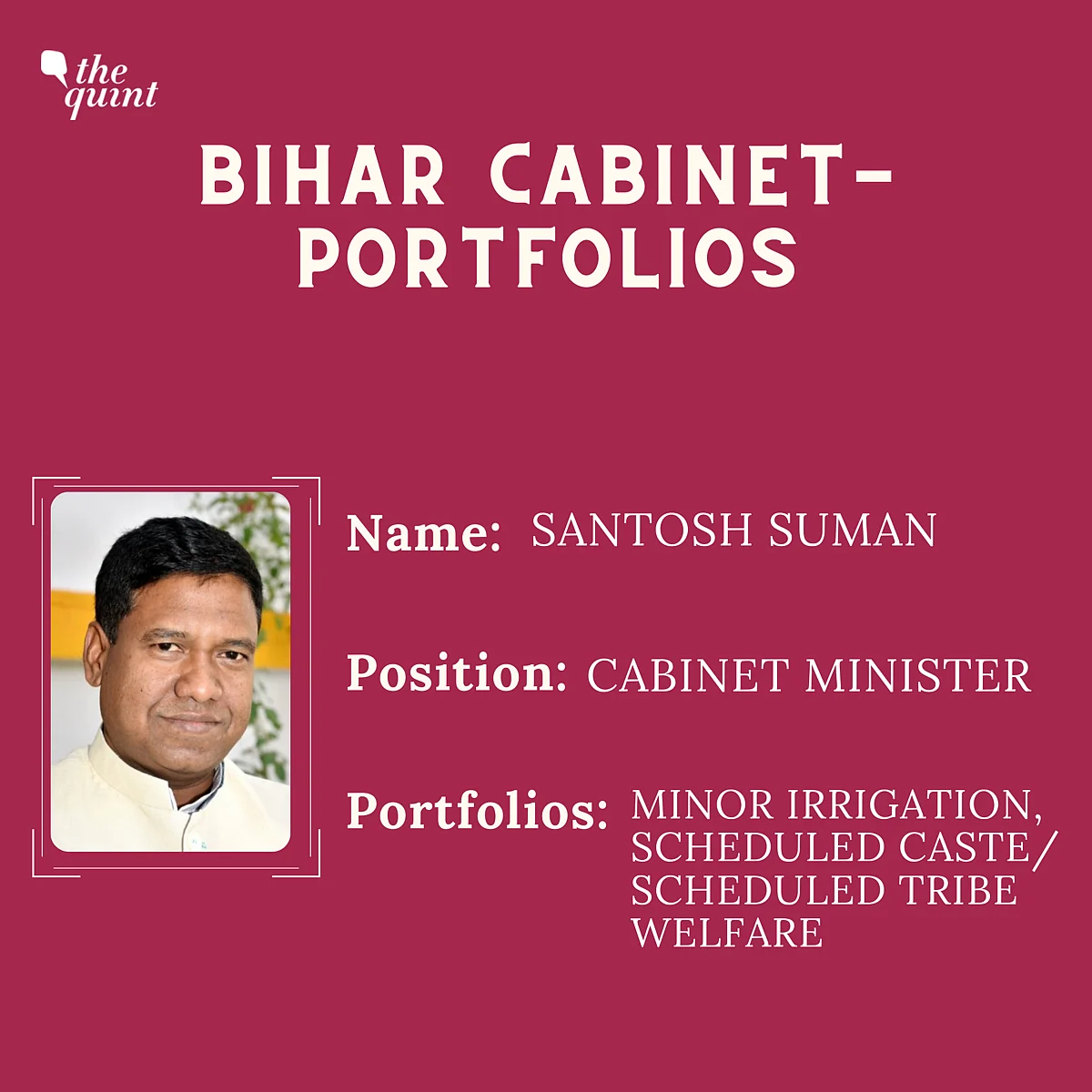 Bihar Cabinet: Nitish Keeps Home, Tarkishore Prasad Gets Finance