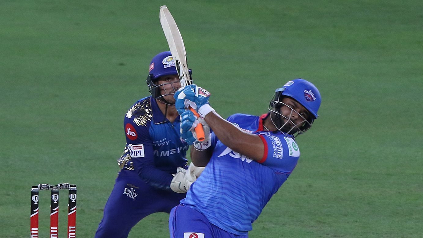 Rishabh Pant stabilised Delhi Capitals’ innings with 56 runs off 38 balls