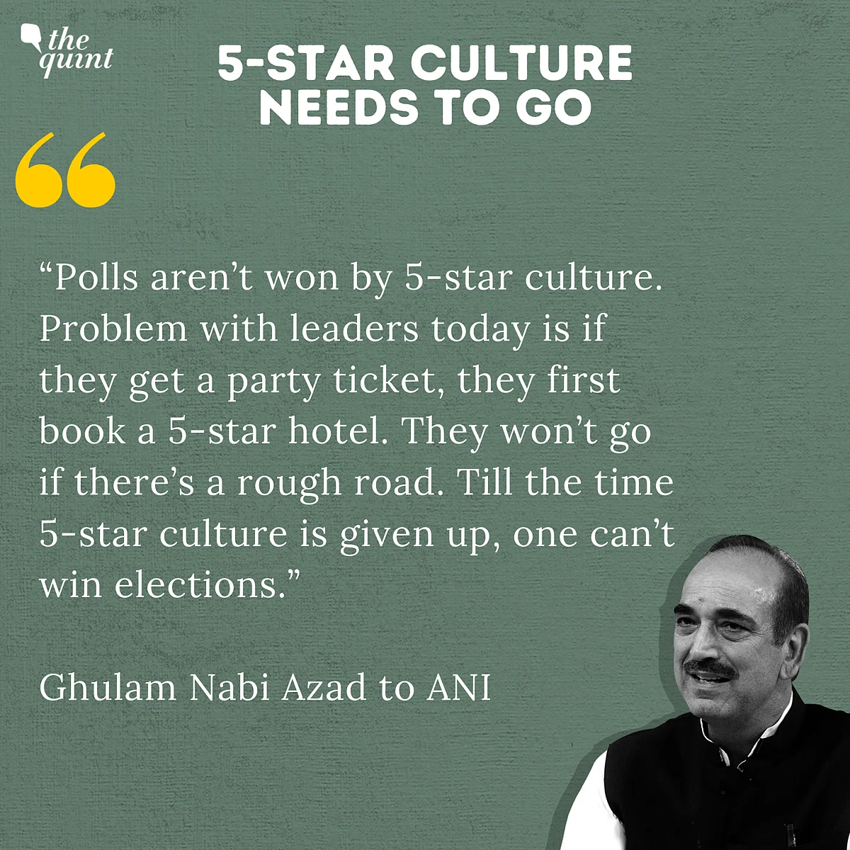 Azad Blames Cong’s ‘Death’ on Sycophancy; Gives Gandhis Clean Chit