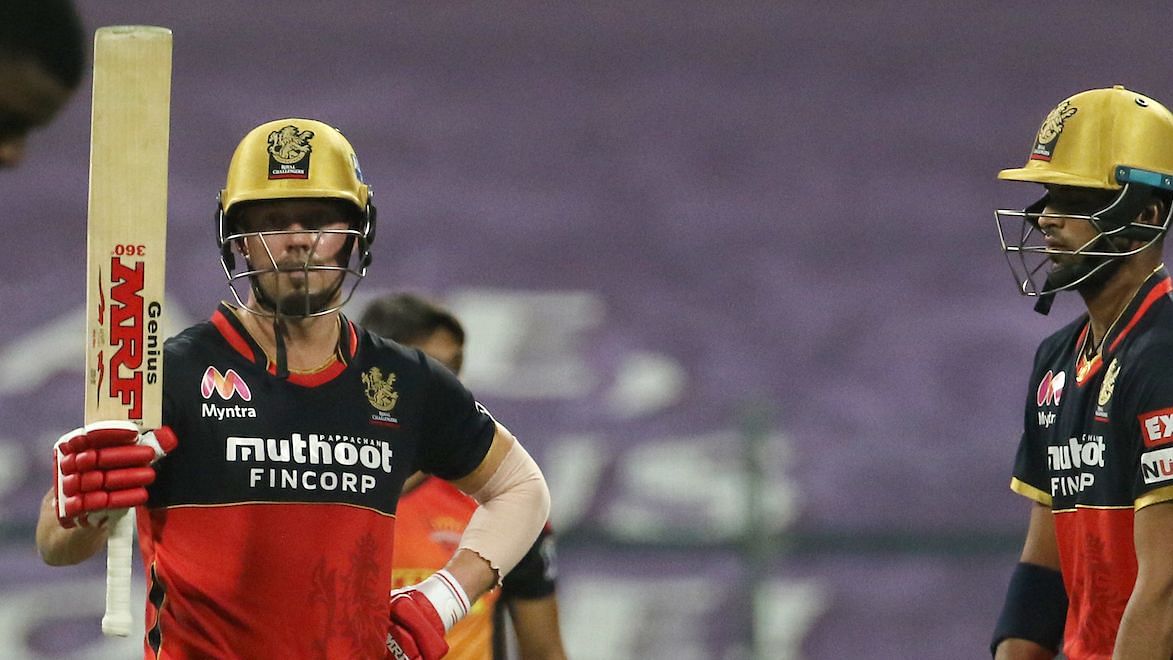 AB de Villiers made 56 runs off 43 balls as he notched up his fifth half-century in this IPL.