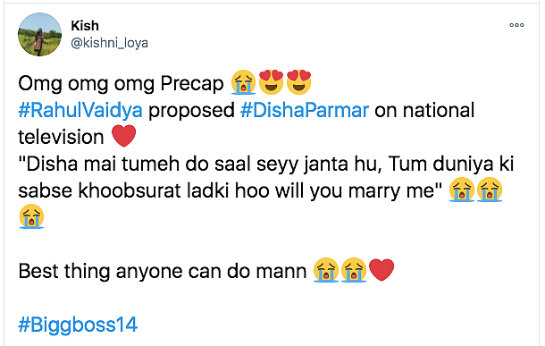 Rahul Vaidya to Propose to Disha Parmar on 'Bigg Boss 14'