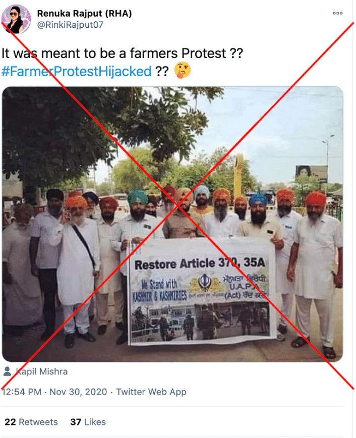 President of Shiromani Akali Dal Amritsar confirmed to The Quint that the viral image is an old one.