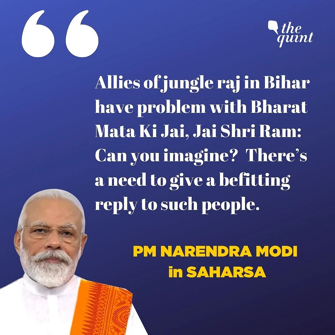 Bihar Can’t Forget ‘Jungle Raj’, NDA to be Re-Elected: PM Modi