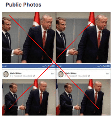The image is from 2018 and other images from the same day show that the two leaders did shake hands with each other.