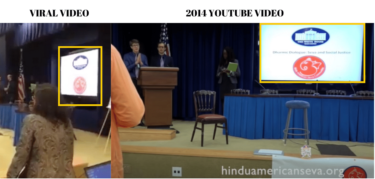 The video is from 2014  and shows a conference organised by Hindu American Seva Communities.