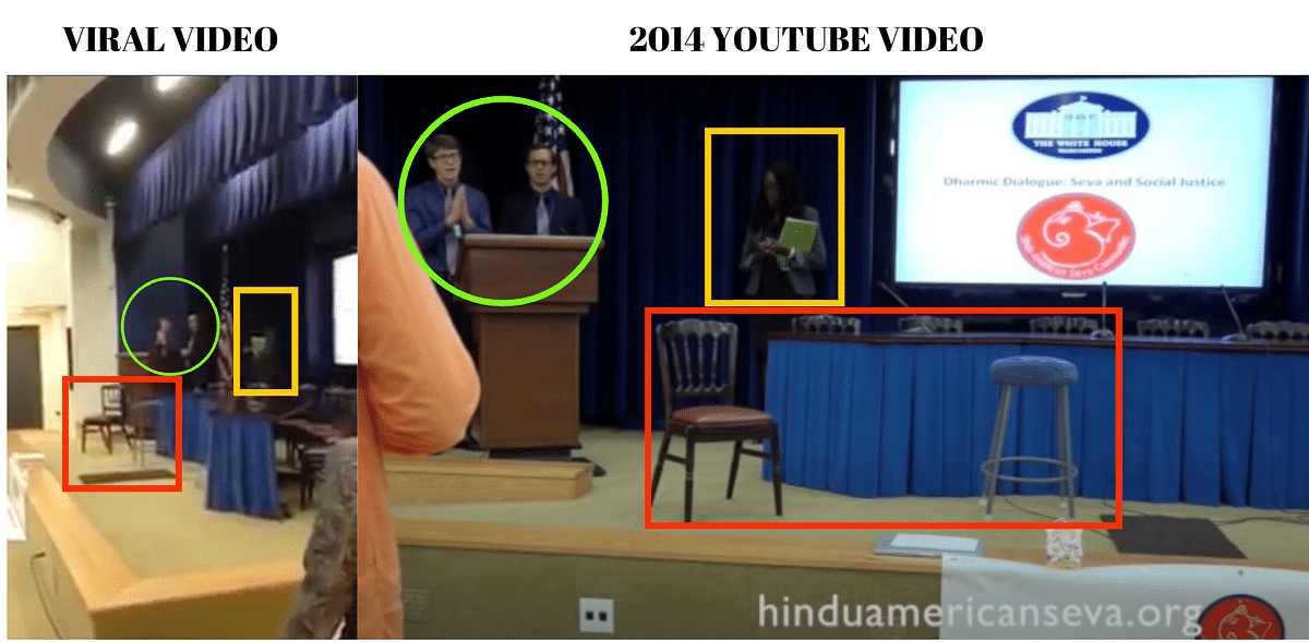 The video is from 2014  and shows a conference organised by Hindu American Seva Communities.