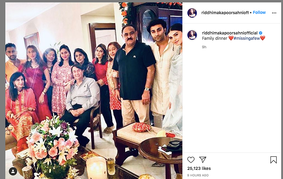 The Kapoor family gets together for Karva Chauth.