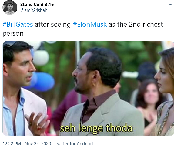 Elon Musk Overtakes Bill Gates as 2nd Richest, Twitter Reacts