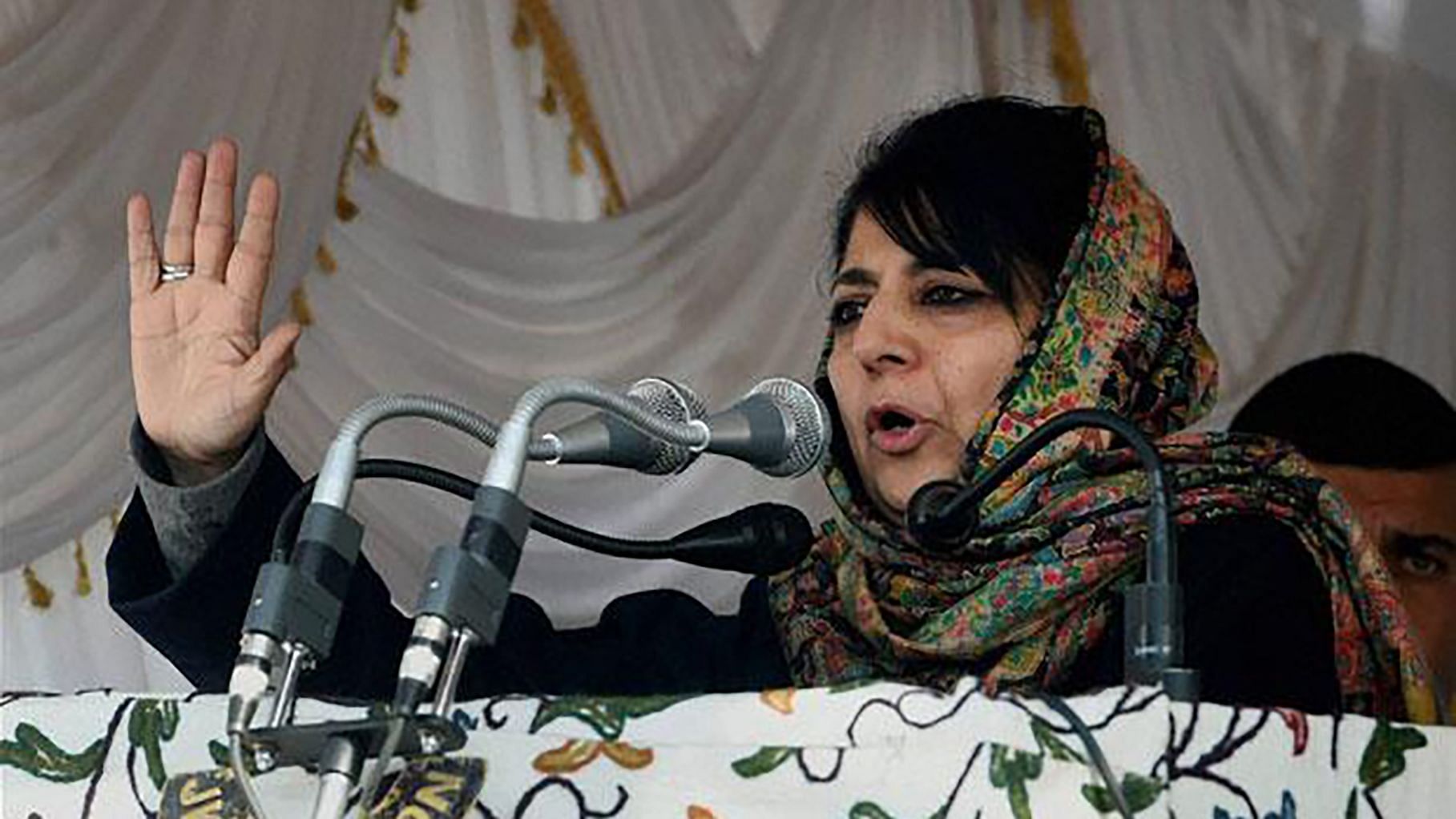 File image of PDP chief Mehbooba Mufti.