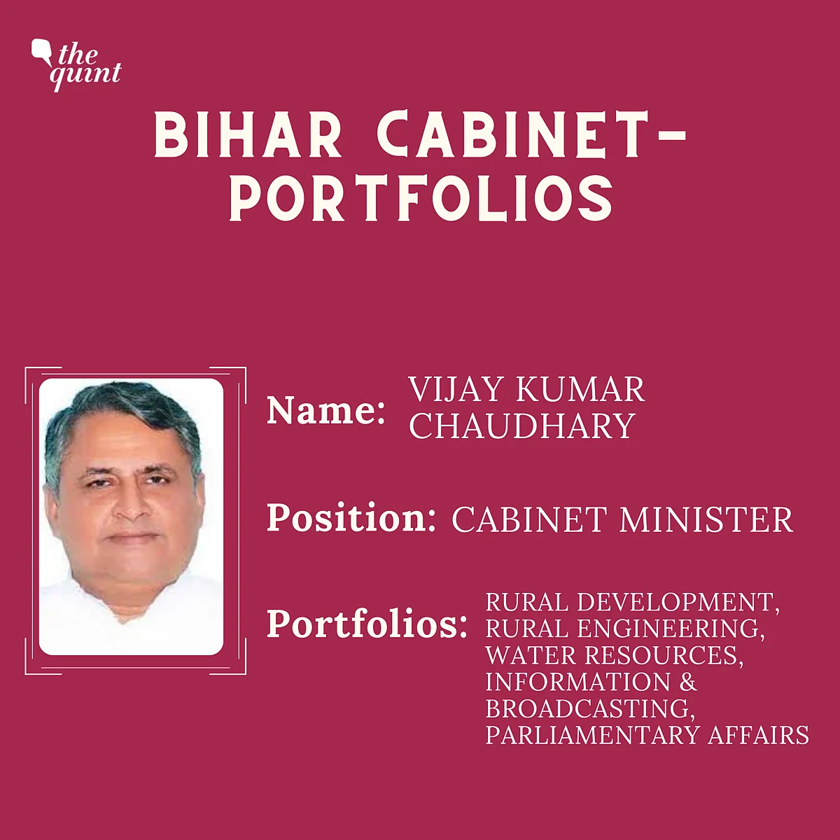 Bihar Cabinet: Nitish Keeps Home, Tarkishore Prasad Gets Finance