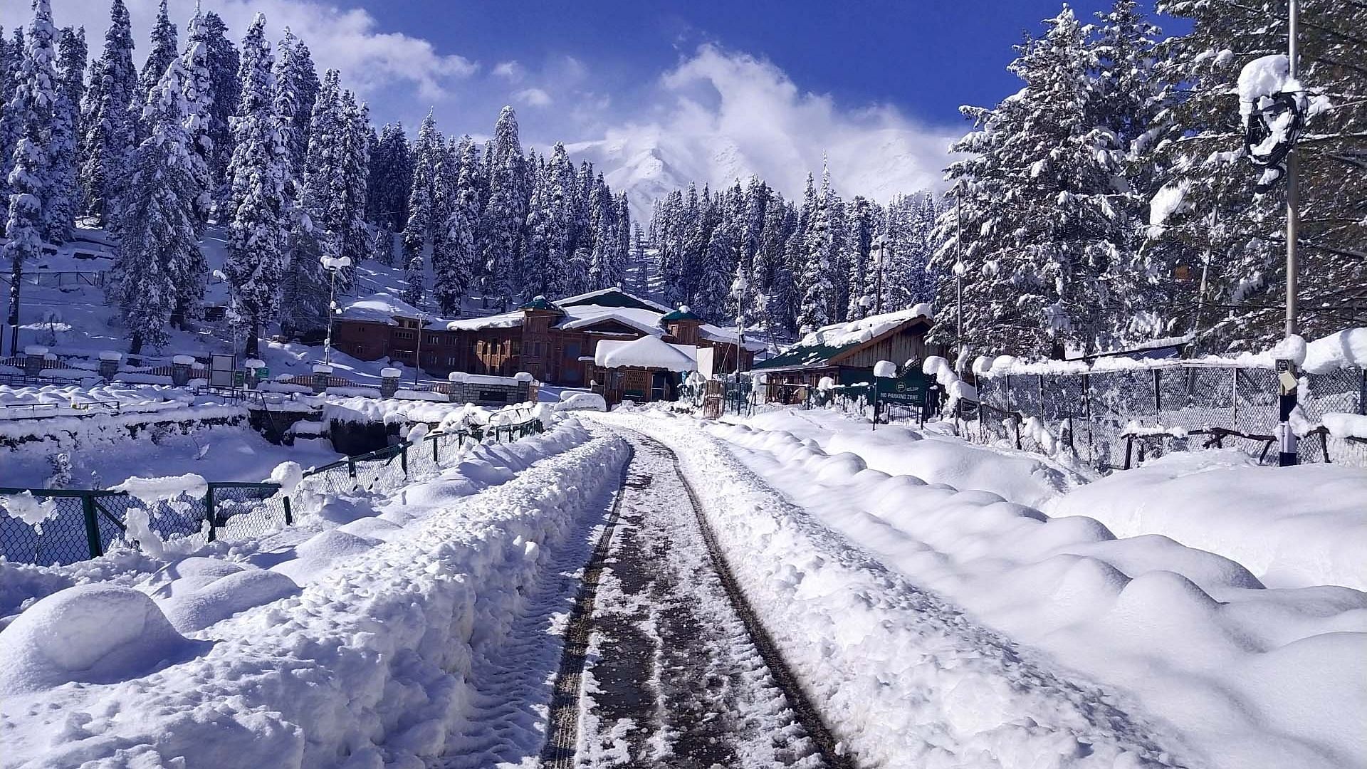 Gulmarg has seen its first snow of the season.