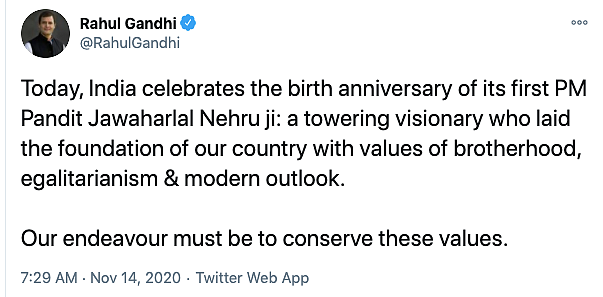 Rahul Visits Shantivan on Nehru’s Birthday, Modi Tweets Tribute