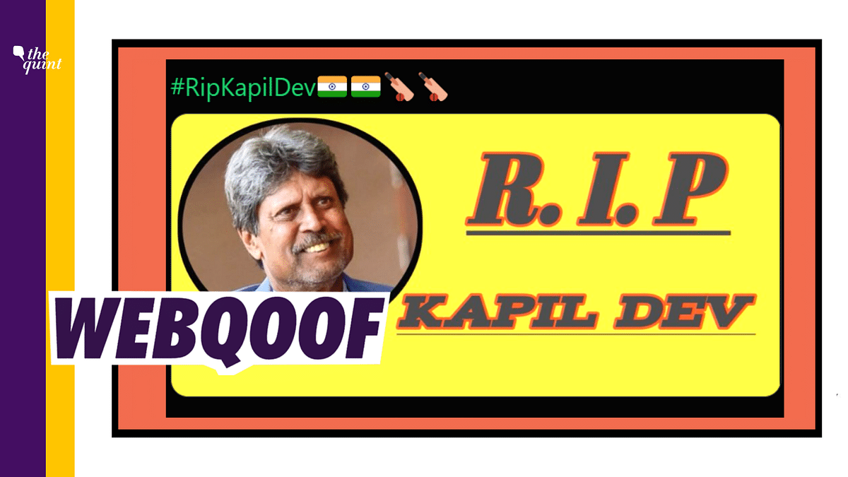 False News About Kapil Dev’s Death Goes Viral on Social Media