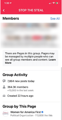 The group that started on Wednesday had over 3,50,000 members in less than 24 hours before Facebook took it down. 