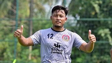 Jeje during a training session with East Bengal in Goa ahead of ISL 2020.