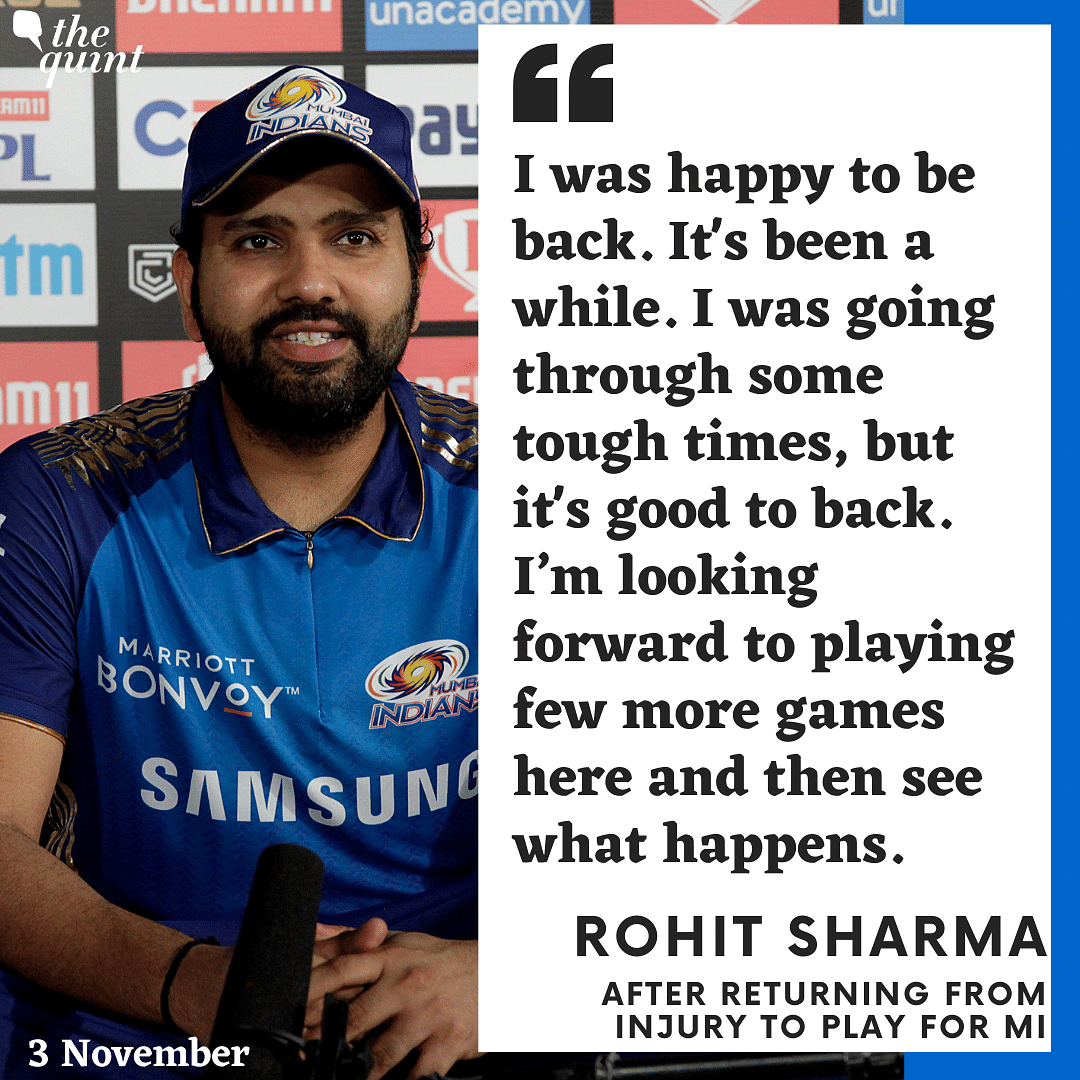 After being left out of India’s squads due to his injury, Rohit Sharma says his hamstring is ‘absolutely’ fine.