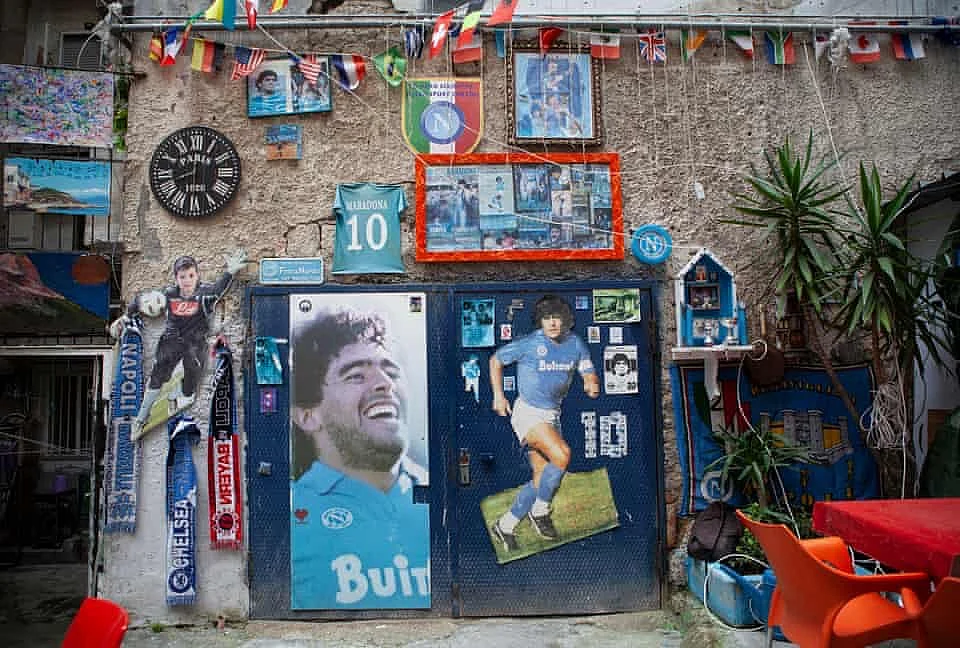 Tributes in Naples for Diego Maradona