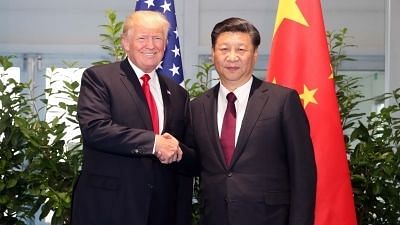 A file photo of Chinese President Xi Jinping and US President Donald Trump.