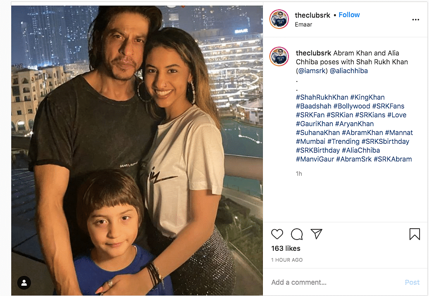Shah Rukh Khan celebrated his 55th birthday with friends and family in Dubai. 