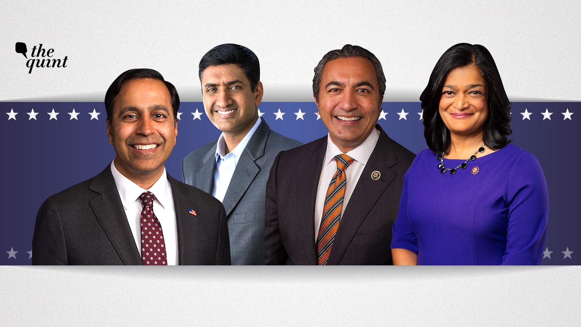 Congressmen Raja Krishnamoorthi, Ro Khanna, Dr Ami Bera and Congresswoman Pramila Jayapal have been re-elected to the US House of Representatives.