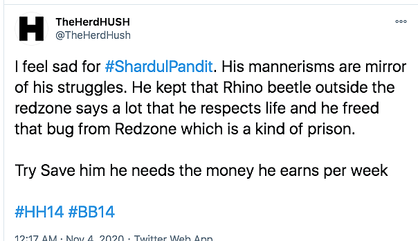 BB14: Netizens Support Shardul After He Opens up on Financial Woes