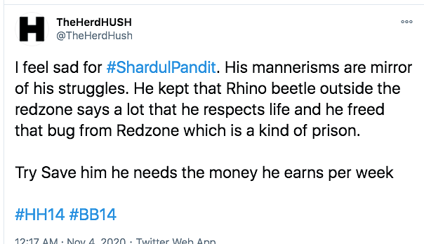 Shardul had confided in to Eijaz about his financial crunch.
