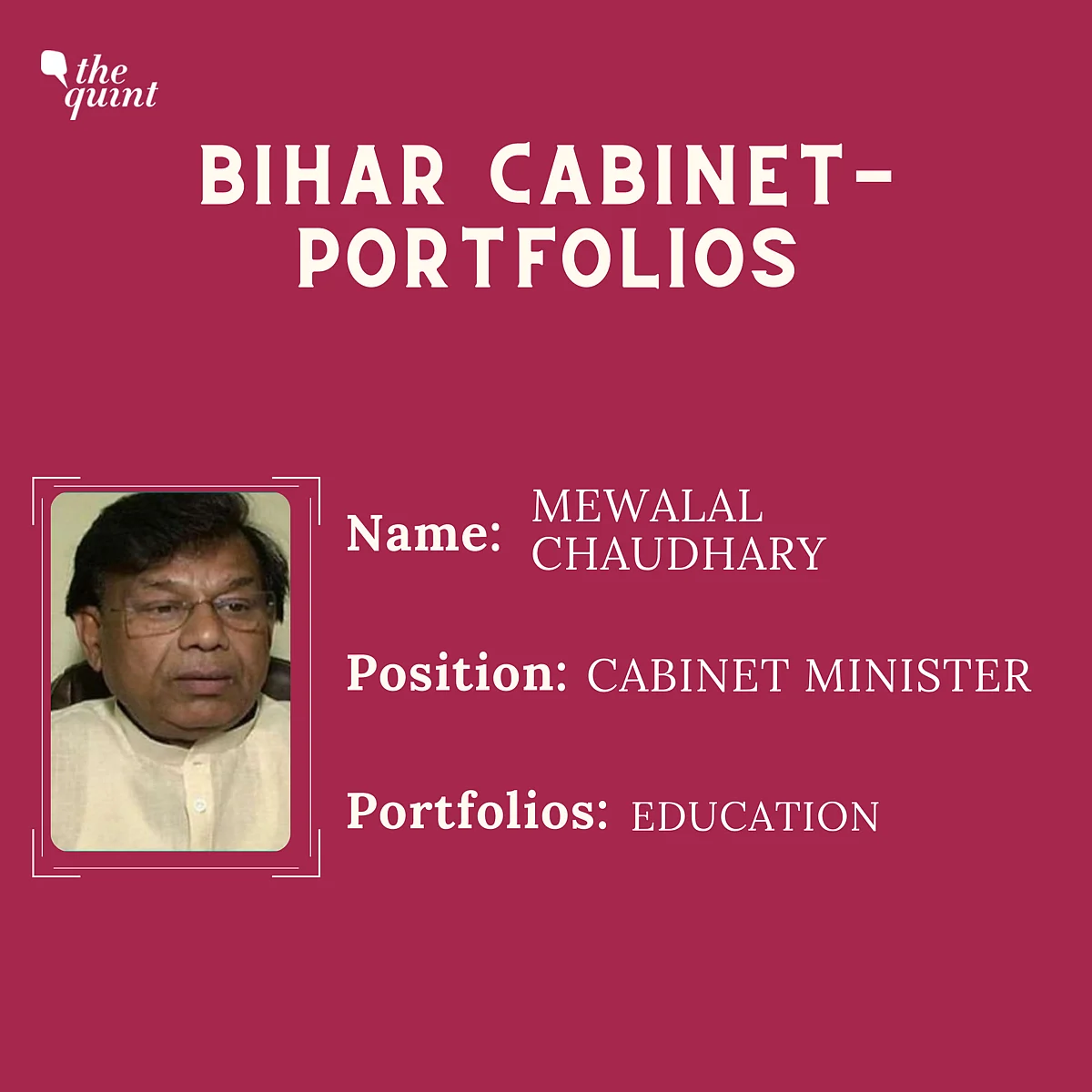 Bihar Cabinet: Nitish Keeps Home, Tarkishore Prasad Gets Finance