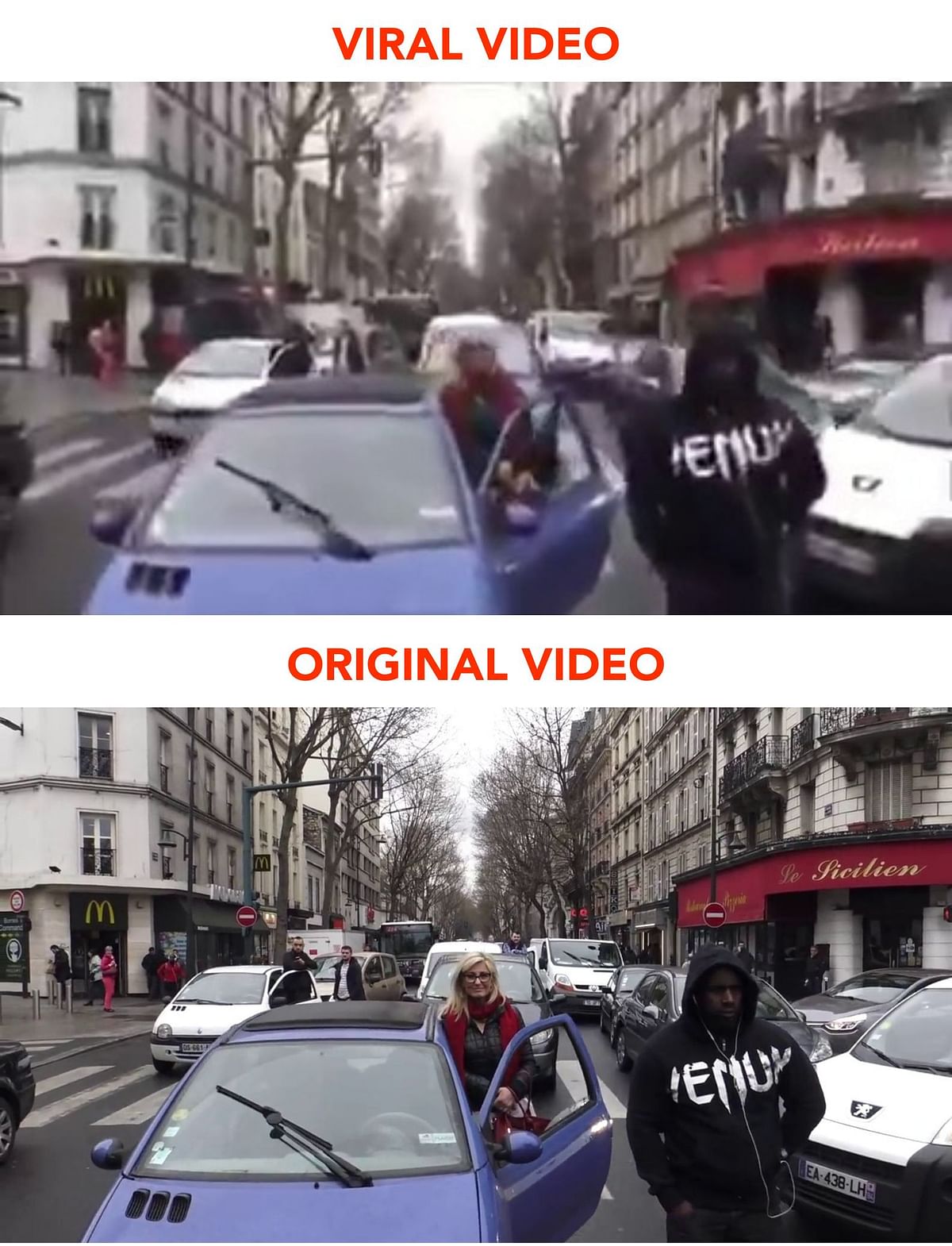 An old video of Muslims offering prayers in the streets of France’s Clichy has been revived as a recent incident.