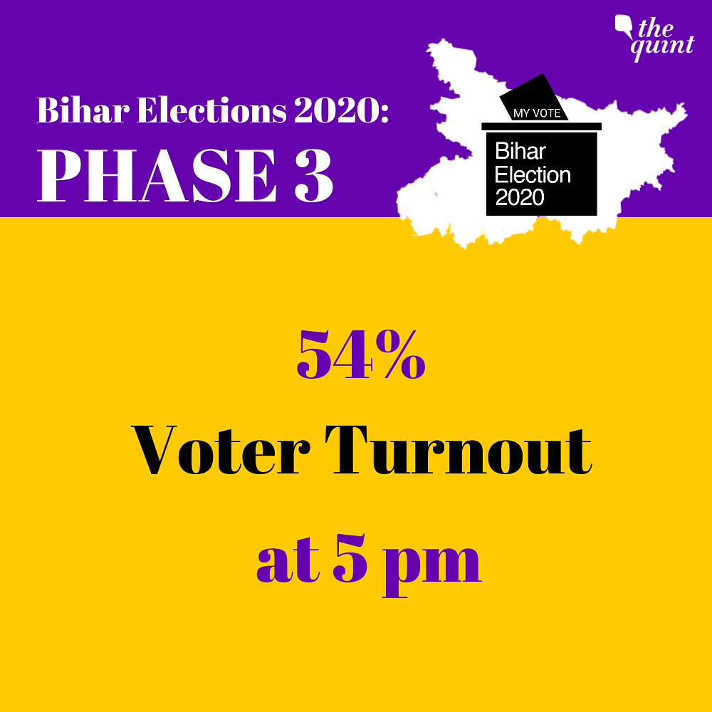 Catch all the updates on the third phase of voting for the Bihar Assembly elections here. 