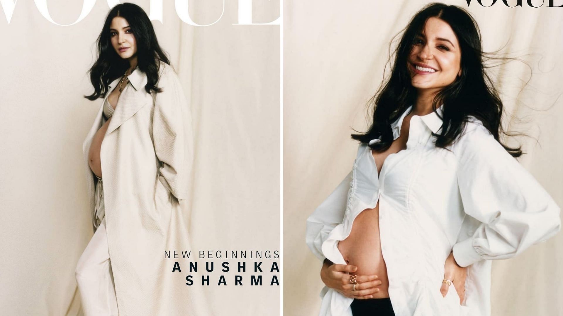 Anushka Sharma shows off her baby bump in new photoshoot.