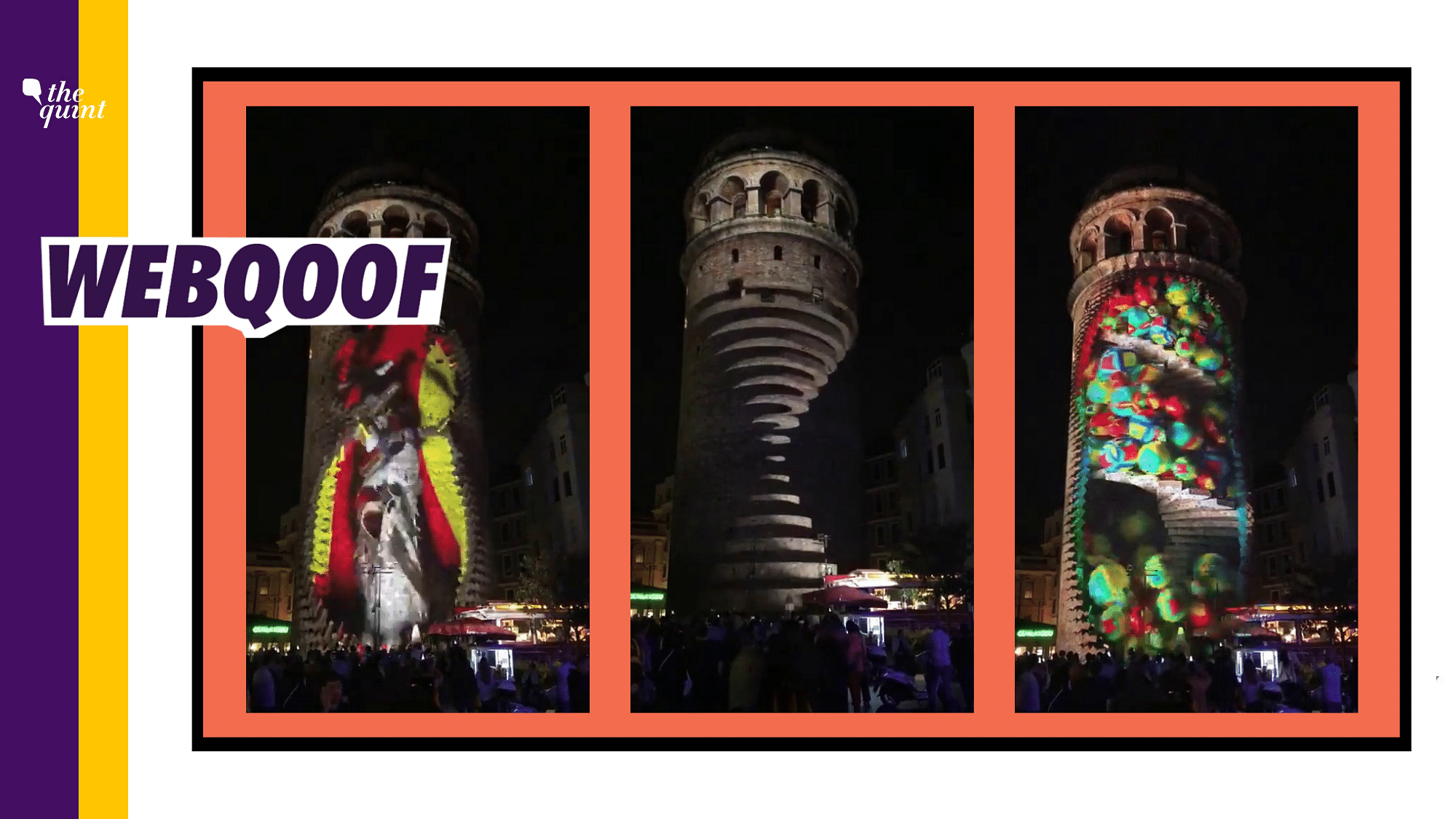 The Cream Studio had created a 3D projection mapping experience for Istanbul’s Galata Tower.