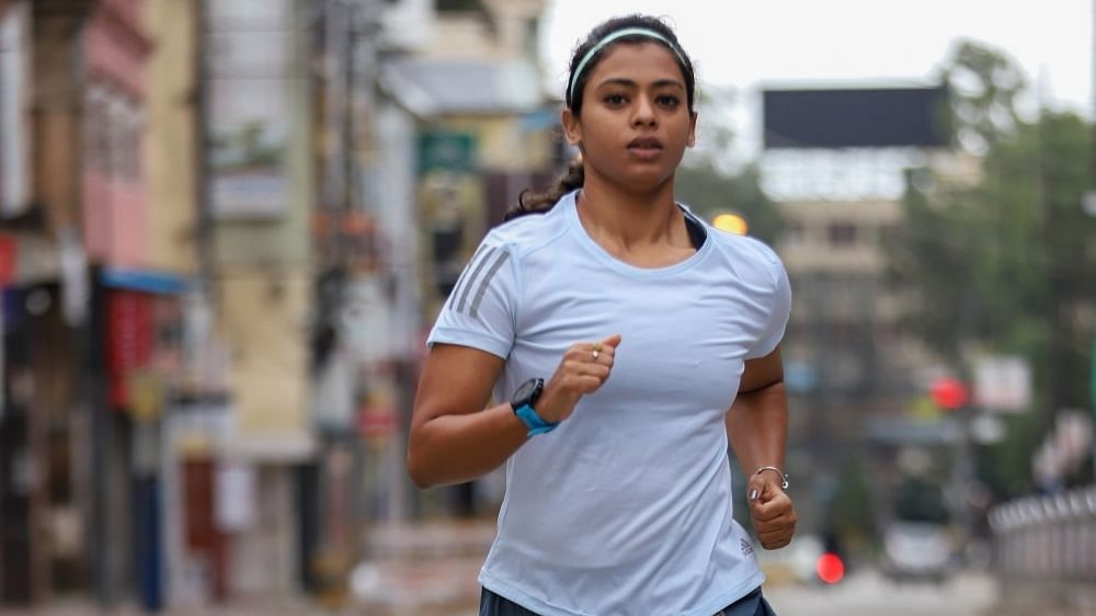 A five-month pregnant Ankita Gaur completed the race in just 62 minutes.