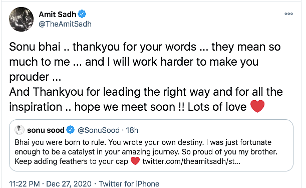My First Break Was Given by Sonu Sood: Amit Sadh Thanks Actor