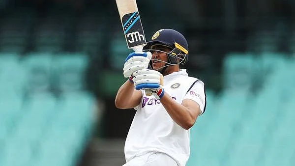Shubman Gill during the practise match before the Test series.