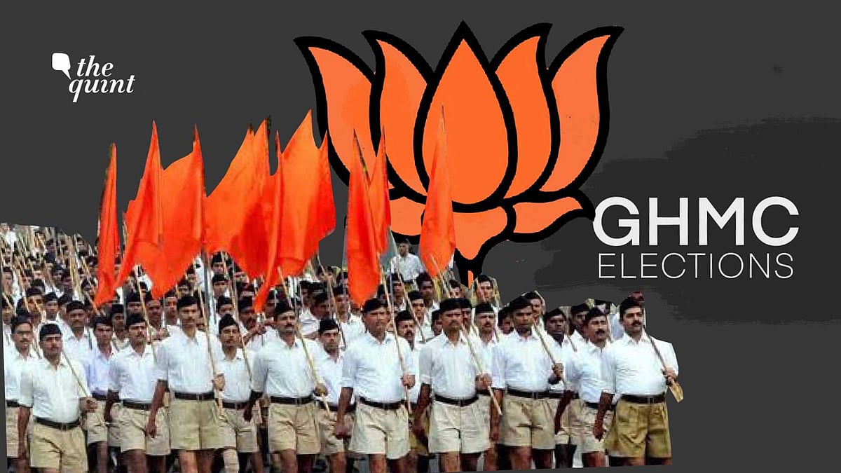 RSS held a huge march in LB Nagar in December 2019.