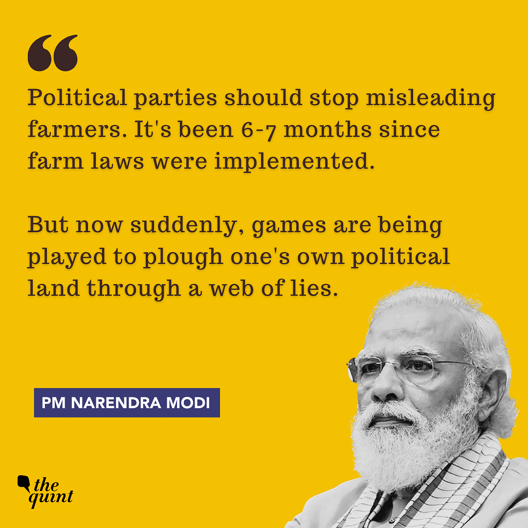 PM Modi will address the farmers of Madhya Pradesh over “beneficial provisions” of the new farm laws.