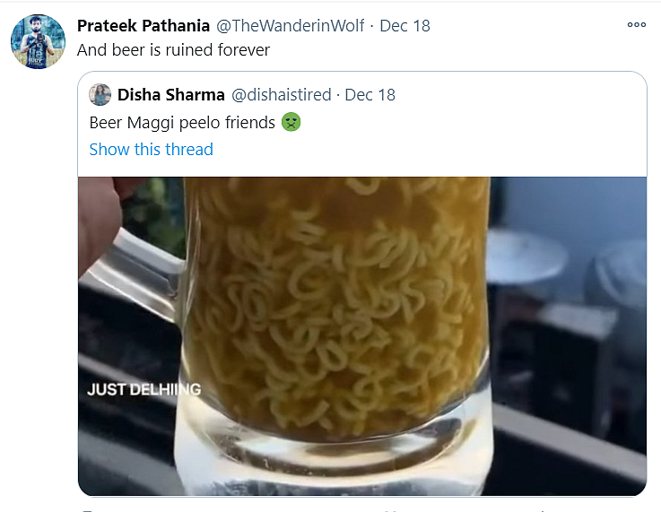 Another Bizarre Addition to 2020: 'Beer Maggi' at Delhi Restaurant