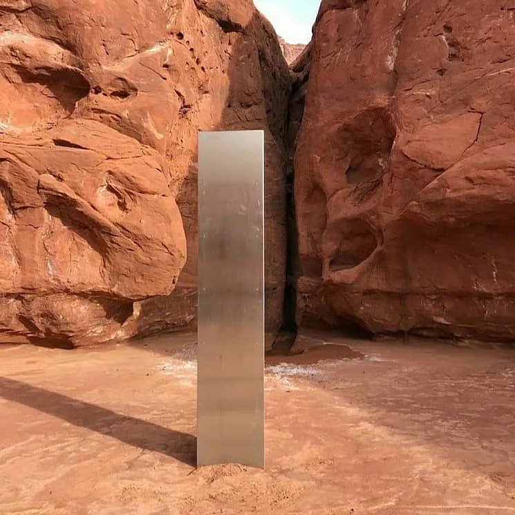 The monolith spotted in Utah.