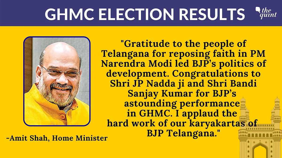 GHMC Results: TRS Single Largest Party at 55 Seats, BJP 2nd at 48