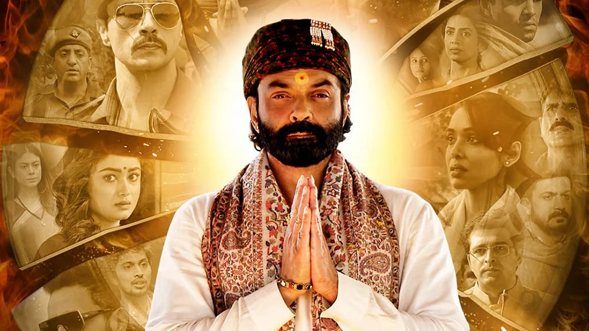 Bobby Deol in a poster for <i>Ashram</i>.