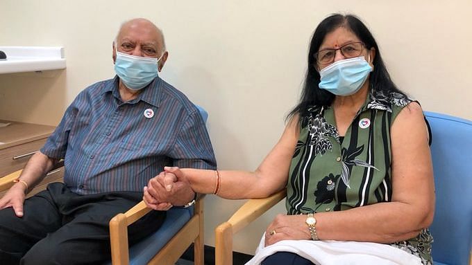  British-Indian Couple Among 1st in World to Receive COVID Vaccine