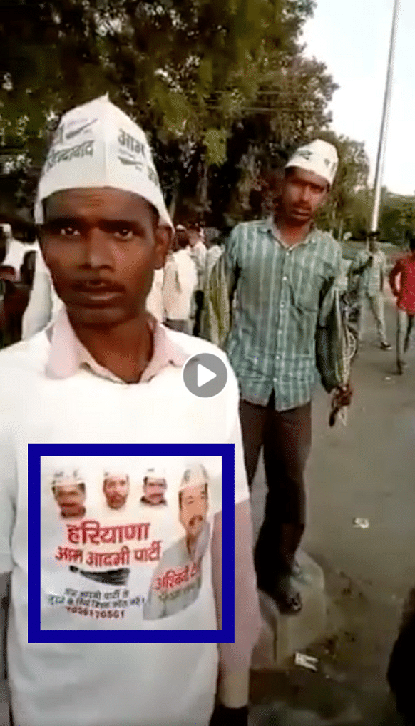 A group of labourers had claimed that they were promised Rs 350 to attend Kejriwal’s rally but did not receive it.