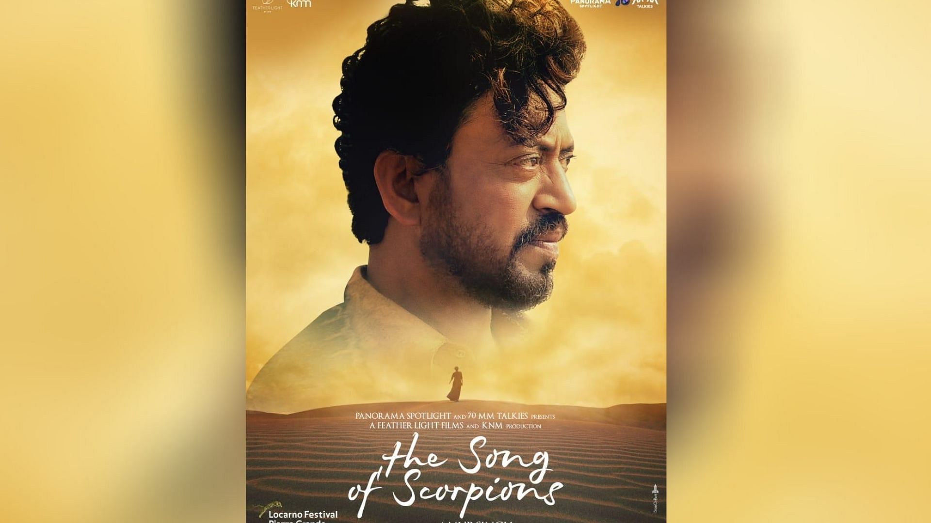 Late Irrfan Khan in the poster of The Song of Scorpions. 