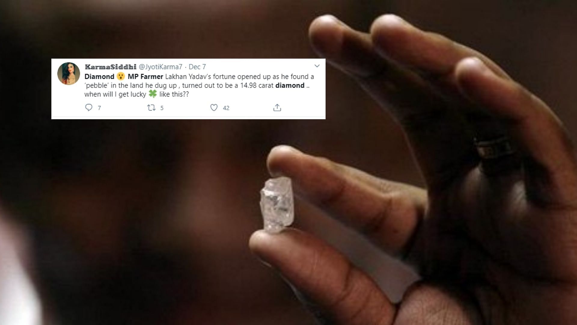 MP Farmer Finds 14.98 Carat Diamond On Land Bought for Rs 200